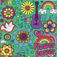 Flower Power / Peace  5 Servietten / Motivservietten  Sonstige Motive S 297 Bild 1