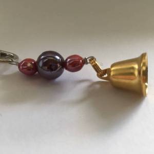 Glasperlen Schlüsselanhänger mit Glöckchen – Schicker Begleiter für Schlüssel, Taschen und Rucksäcke Bild 4