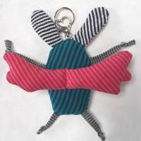 Herzensmonster, kleiner Schutzengel, Schlüsselanhänger aus weichem Baumwoll-Jersey, "Flori" Bild 3