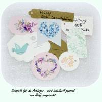 1 Lavendelkissen Sterne mit Anhänger, Duftsäckchen Lavendel, Lavendelsäckchen Bild 4
