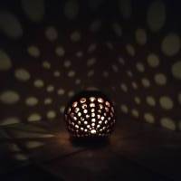 Keramikkugel Leuchtkugel Teelicht Bild 5