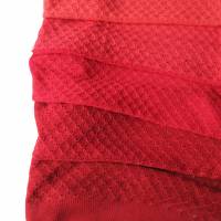 Gestrickter xl Schal mit Farbverlauf, rote Strickstola, ombre, großes Umschlagtuch, Geschenk für Frauen Bild 4