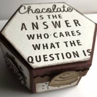 'Chocolate is the answer ...' - Perfektes Geschenk / Mitbringsel für Schokoladeverliebte Bild 1