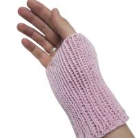 Pulswärmer 100 % Merino-Wolle handgestrickt rosa oder Wunschfarbe - Damen - Einheitsgröße - Modell 5 Bild 3