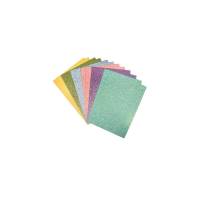 Glitterpapier pastel Mix A5 12 Bögen Bild 1