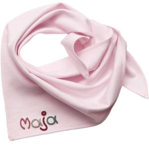 Halstuch rosa mit Namen für Baby Kind Mädchen -  Personalisiertes Mädchenhalstuch - Babyhalstuch Tuch zum binden