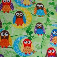 BW Exclusively Quilters "What a hoot" grün Bild 1
