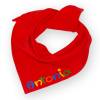 Halstuch rot mit Namen für Baby Kind Mädchen -  Personalisiertes Mädchenhalstuch - Babyhalstuch Tuch zum binden Bild 1