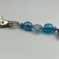 Glasperlen Schlüsselanhänger mit Blattanhänger – Schicker Begleiter für Schlüssel, Taschen und Rucksäcke Bild 10