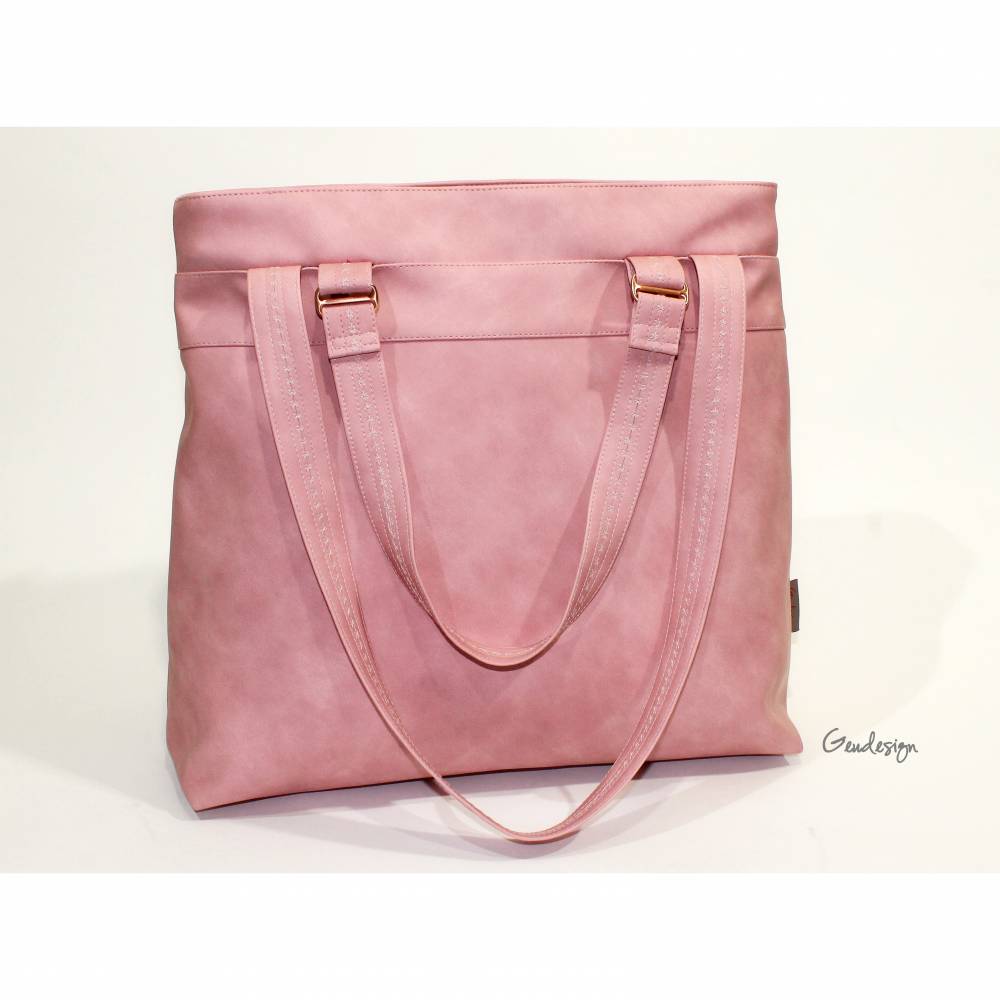 Handtasche „Frühlingsliebe“ aus Kunstleder, rose Bild 1