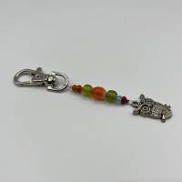 Glasperlen Schlüsselanhänger mit Eulenanhänger – Schicker Begleiter für Schlüssel, Taschen und Rucksäcke Bild 8