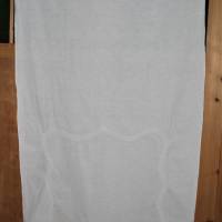 schlichter Vintage Leinen Vorhang mit Dekor Bild 2