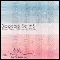 Digipapier Set #31 (blaugrau, lachs) zum ausdrucken, plotten, scrappen, basteln und mehr Bild 1