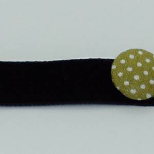 Handgemachtes Kropfband Button grün gepunktet Halsband Bild 4