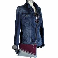 Jeans- Doppel-Tasche "Pia" ist im Upcycling entstanden und besteht aus zwei Taschen Bild 10