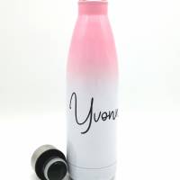 Thermosflasche mit Namen "Segelboot" 500ml/ Edelstahl Trinkflasche für Kinder und Erwachsene/ Wasserflasche/ Bild 2