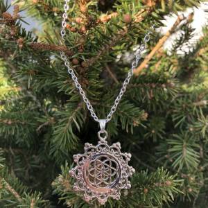 Kette Lebensblume, necklace flower of life, Mandala, Ornament, Mythologie Bild 2