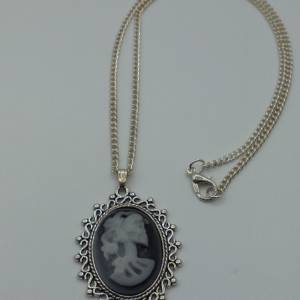 Kette Totenkopf, necklace skull, collier, Cabochon, Gemme, Gothic, viktorianisch, Steampunk Bild 3