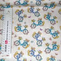 19,00 EUR/m Meterware Benartex Bicycles US-Designerstoff für Kissen Decken Taschen Kleidung Kinder Bild 1