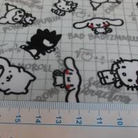 BIO - Jersey  Baumwolljersey ,Hello Kitty hellgrau Organic Cotton (1m/10,-€) Bild 3