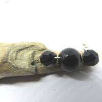 Treibholz Kettenanhänger mit schwarzen Perlen Bild 4