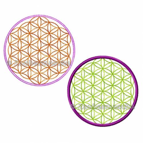 Blume des Lebens 6 Eck, Stickdateien für den 10x10-Rahmen