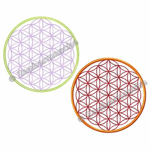 Blume des Lebens 6 Eck, Stickdateien für den 13x18-Rahmen