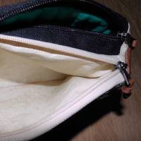 Kulturtasche Taschenorganizer Clutch Handtasche Schminktäschchen mit Doppelreißverschluss Geschenkidee Bild 3