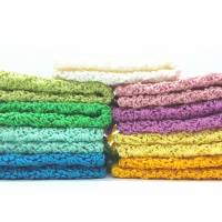 Spültücher, Spüllappen gehäkelt, 100% Baumwolle, Wunschfarbe Bild 10