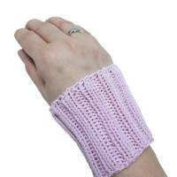 Pulswärmer 100 % Merino-Wolle handgestrickt rosa oder Wunschfarbe - Damen - Einheitsgröße - Modell 3 Bild 1