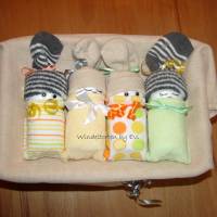neutrale Windeltorte für Mädchen oder Junge, unisex Windelbabys, Babygeschenk zur Geburt Bild 2