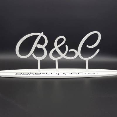 Buchstaben Hochzeitstorte Schrift 20