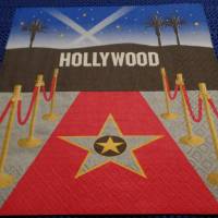 Hollywood  roter Teppich / Stars   4 Servietten / Motivservietten  Sonstige Motive S 109 Bild 1