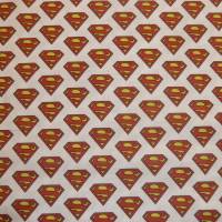 12,90 EUR/m Stoff Baumwolle Superman auf weiß, Lizenzstoff Bild 3