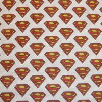 12,90 EUR/m Stoff Baumwolle Superman auf weiß, Lizenzstoff Bild 5