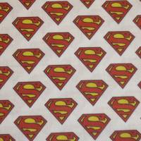 12,90 EUR/m Stoff Baumwolle Superman auf weiß, Lizenzstoff Bild 6