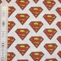 12,90 EUR/m Stoff Baumwolle Superman auf weiß, Lizenzstoff Bild 8