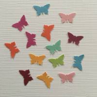 200 Stanzteile, Streudeko, Konfetti Schmetterlinge   1,6cm Bild 1