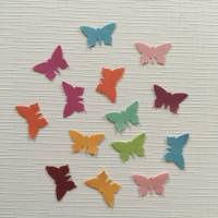 200 Stanzteile, Streudeko, Konfetti Schmetterlinge   1,6cm Bild 2