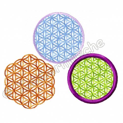 Blume des Lebens 5x5, Stickdateien für den 10x10-Rahmen