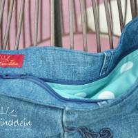 stylische Jeans-Tasche, upcycling, Einzelstück! Bild 8