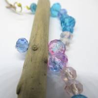 Treibholz Collier mit bunten Glasperlen, Geschenkidee für Frauen, die das Meer lieben Bild 9