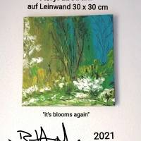 Acryl Gemälde abstrakt 30x30cm Bild 2