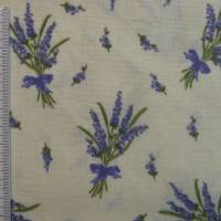 10,40 EUR/m Stoff Baumwolle - Lavendel, flieder auf cremeweiß Bild 2