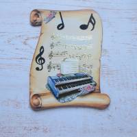 Geburtstagskarte Orgel,Keyboard, Gutscheinkarte,Grußkarte Musiker Bild 1