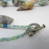 Lange Muschelkette mit  Mini-Perlen Bild 5