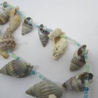 Lange Muschelkette mit  Mini-Perlen Bild 8