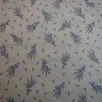 10,40 EUR/m Stoff Baumwolle - Lavendel, flieder auf hellbeige, Leinenoptik Bild 3