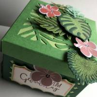 Traumhafte Geschenkbox mit Tropenflair zum Geburtstag - Geldgeschenk Bild 4