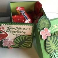 Traumhafte Geschenkbox mit Tropenflair zum Geburtstag - Geldgeschenk Bild 8